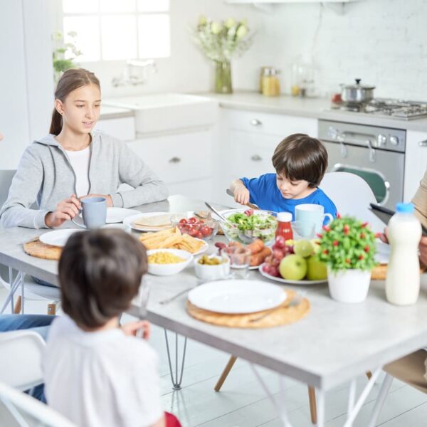 hábitos alimentación saludable familia